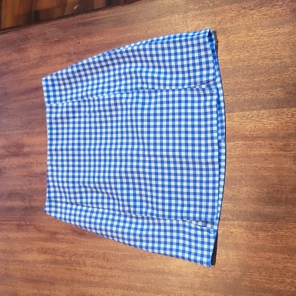 Women's/Juniors size 3-  Love on a Hanger- blue and white checkered skirt!